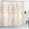 ABAKUHAUS Marmo Tenda da Doccia, Rosa Peach Colori Cracks, Tessuto Set di Decorazioni per il Bagno con Ganci, 175 x 200 cm, Beige