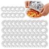 YNPQTDS 50 pezzi di pellicola trasparente riutilizzabile 20 cm coperchio isolante in foglio di alluminio elastico per mantenere la freschezza di, pentole e contenitori da cucina