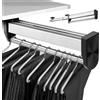 Penbinmall Porta Pantaloni Estraibile per Armadio 300mm, Barra Appendiabiti Estensibili per Guardaroba, Regolabile 30-60 cm Asta Telescopica per Pantaloni Vestiti, Asta Allungabile per Organizzazione Guardaroba