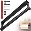 Xinxinphi Portarotolo Cucina Senza Foratura, Porta Rotolo Autoadesivo Lega Alluminio, Organizer Scottex Montaggio Parete, Porta Carta Igienica Forabile per Bagno, Armadi & Soggiorno (Nero)