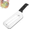 UCK-KIT Cutter Julienne a Doppia Lama, Tagliere di Julienne a Doppia Lama in Acciaio Inossidabile, Coltello da Cucina per Verdure, Fragola, Limone, Cipolla e Patate,Nero