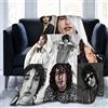 Suehome Coperta Finn Wolfhard morbida e confortevole in pile di lana coperta per divano, ufficio, auto, campeggio, yoga, viaggi, decorazione per la casa, accogliente coperta da spiaggia in peluche