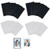 Daelesr 20 Pezzi Mini Cornici Foto Magnetiche, Cornice Portafoto Magnetico para Frigorifero, Calamite Personalizzate con Foto Impermeabile, Bianco+Nero, (9,3 x 6,3 cm)