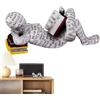 Bexdug Scultura Uomo Che Legge, Statuetta Che Legge,Ornamenti da scrivania Figurine di Lettura della polpa - Decorazione per libreria con sculture estetiche astratte Moderne in Resina per ripiano