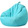 Mateju Pouf Poltrona a Sacco, Pouf Letto Singolo Morbido, Pouf Sacco di Fagioli Senza Riempimento, Pouf Poltrona di Fagioli per Adulti e Bambini, per Interni Esterni (M,Blu Cielo)