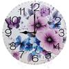 Geroclonup Orologio da parete a forma di farfalla, orologio analogico al quarzo silenzioso, senza ticchettio, orologio da parete in legno con numeri arabi, facile da leggere, per cucina/soggiorno/camera da letto