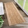TAPISO Agadir Tappeto Passatoia Runner Antiscivolo Pelo Corto al Metro Design Moderno Motivo Astratto Sfumato Beige Crema Corridoio Cucina Ingresso Entrata Ufficio 67 x 380 cm