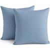 Tin Dreams Factory | Set di 2 Federe per Cuscino 45x45 cm Tonalità Azzurro Tenue Tinta Unita - Sfoderabili e Lavabili - Cuscini Moderni - Made in Spagna - Decorazione per Casa, Letto, Divano, Poltrona