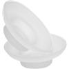 ARTSEWPLY Set 2 Pezzi Porta Saponetta in Vetro Trasparente Rotondo per Bagno, Piattino Elegante e Facile da Pulire per Lavabo e Doccia