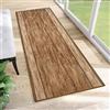 TAPISO Agadir Tappeto Passatoia Runner Antiscivolo Pelo Corto al Metro Design Moderno Motivo Astratto Sfumato Marrone Crema Corridoio Cucina Ingresso Entrata Ufficio 80 x 170 cm