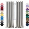 Yoosing Tenda Oscurante da Interno, Tende Oscuranti 1 Pannelli con Anelli, 160x220cm (LXA) Tenda Termica Isolante Freddo E Caldo, Tende Soggiorno, Tende Coprenti, Tende Fonoassorbenti Grigio