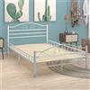 Homgoday Letto Moderno Struttura, Rete a Doghe con 17 Doghe 70x200 cm