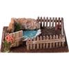 Holyart Recinto oche presepe 10 cm con stagno 5x20x15cm