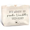 Xuniea Divertente Contenitore per la Carta Igienica Risparmio di Spazio Sacchetti Porta Carta Igienica Divertente Decorazione del Bagno(Colore naturale,Sitzen bleiben)
