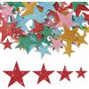 PATIKIL Adesivi In Schiuma Star, 70Pezzi Forme Colorate In Schiuma EVA Autoadesive Con Glitter Per Scrapbooking Carte DIY Decorazioni Casa