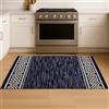 Corredocasa Tappeto Cotone Passatoia Stuoia Multiuso Semplice Sfumato Disponibile in Diverse Colorazioni e Misure (Blu, 55X280)
