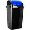 Acan Tradineur Pattumiera con coperchio basculante per raccolta differenziata, in plastica, capacità 50 litri, 68,5 x 40 x 35 cm