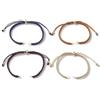 Airssory 12 pezzi 4 colori Cordini in nylon con scorrimento ondulato per la creazione di braccialetti con perline, anello a molla regolabile per connettori, charm per gioielli fai da te, cavigliere e