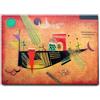 Giallobus - Quadro - Vassily Kandinsky - Capriccioso - Tela Canvas Telaio Standard - 70L x 50l cm - Pronto da appendere - Quadri moderni per la casa