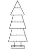 Spetebo Albero di Natale in metallo per ornamenti decorativi, 100 cm, colore: nero