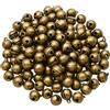 JiaHeHe 200 campanelle vintage in bronzo in metallo, mini Jingle Bells da 6 mm con occhiello, piccole campane per fai da te, creazione di gioielli, confezione regalo, decorazione natalizia, campanella a vento