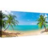 canvashop Quadro Mare Cm 120X60 Spiaggia Tropici Sole