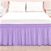 YHXAIQ Mantovana Giroletto Matrimoniale con Elasticità, Drappeggiabilità Vestiletto, Coprirete Singolo per Reti e Piattaforme di Letti Singoli e Matrimoniali(Purple,180 x 200+30 cm)