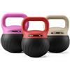 Squatz Kettlebell Set 6,8 kg 9,1 kg 11,3 kg Morbido, Pesi Palestra e Pesi per Allenamento a Casa, Base Antiurto, Maniglia Larga Antiscivolo, Design Salva Pavimento per Palestra in Casa, Corpo Completo