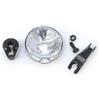 On Bike Fanale Anteriore Con Lampadina 6V 2,4W | Fanale Universale Dinamo Bici Completo Di Staffa E Viti Per Montaggio Facile Luce Anteriore Per Bicicletta Sicura