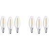 Osram Lampadine LED Candela, 4W Equivalenti 40W, Attacco E14, Cool white 4000K, Confezione da 6