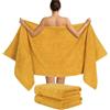Hammetex Teli da Sauna Set da 2 80x200 cm, Telo Doccia XL, 100% Cotone