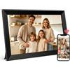 Ekasoco Frameo - Cornice fotografica digitale WiFi 10.1, touchscreen 1280x800, 32GB, nero