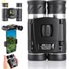 CGTQROVR Binocolo 200X22 per adulti domestici Binocolo compatto ad alta potenza HD Birdwatching Portatile Impermeabile Messa a fuoco facile da viaggio per Home Theatre e concerti