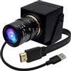 ELP Webcam USB 3.0 4K 60fps - Uscita HDMI per TV/Monitor - Zoom Manuale - Videoconferenza PC Camera ad alta velocità - Messa a fuoco variabile H.264