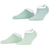 ESPRIT Allover Stripe 2-Pack W Sn cotone bassi fantasia confezione di 2 paia, Calzini corti Donna, Verde Green Mix 0140, 35-38