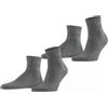 ESPRIT Basic Uni 2-Pack M Sso cotone tinta unita 2 paia, Calzini Uomo, Bianco White 2000, 43-46