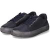 Andrea Conti 0069004/408 - Scarpe Basse da Donna in Pelle Blu Scuro, D Blu Ardesia, 40 EU