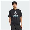 adidas Uomo Mercedes - Amg Petronas Formula 1 Team Dna Graphic Shirt, Black/Semi Mint Rush, XL