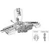 THULE Clip di fissaggio cavo elettrico ciclismo, adulti unisex, multicolore, taglia unica