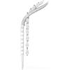 Swarovski Mesmera Spilla, Tagli Misti, Bianco, Placcato Rodio