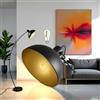 Osasy Lampada da terra salotto,ad arco,LED piantana lampada da terra Design Vintage Industriale Struttura in Metallo Luce Lampadina E27 per Camera, Hotel