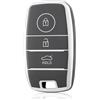OFF WE GO Custodia Chiave Cover Chiave Guscio Chiavi per Kia Sportage Picanto GT Ceed 2 Sorento Rio Niro Stonic Ceed Soul Cerato TPU Macchina Copri Chiavi Telecomando Auto Portachiavi, Argento Grigio