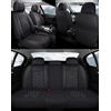 NOBQUA Coprisedili Auto Universali per 5 Posti in Vera Pelle-Compatibili con Jeep Renegade Compass Cherokee Wrangler - Impermeabili, Antiscivolo-Set Completo per SUV e Berlina