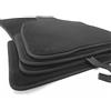 kh Teile Set di tappetini per Mini Countryman F60 in velluto premium in qualità originale, 4 pezzi, nero
