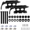 Tyafzzn 2 supporti per forcella per bicicletta, in lega di alluminio, supporto per forcella anteriore per auto, camion, rimorchio, M5/M12/M15 x 100 mm, M15 x 110 mm