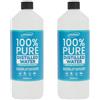 Lucemill Acqua Distillata 2 x 1 Litro | Acqua Depurata Pura Senza Minerali | Ideale per CPAP e Dispositivi Medicali | Per Ferri da Stiro e Umidificatori