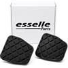 Esselle Parts Copripedali per Skoda Octavia 3 5E Cambio Manuale, Set Pedaliera in Gomma Antiscivolo, Copri Pedali Freno e Frizione ad Incastro Plug & Play, Resistenti all'Usura, Nero