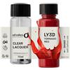 SD COLORS TORNADO RED LY3D Y3D G2 Nuovo Ritocco Vernice 15 ML RIPARAZIONE SCRATCH CHIP PENNELLO COLORE CODICE LY3D Y3D G2 TORNADO ROSSO (VERNICE+LACQUA)