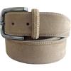 QUAMOD cintura uomo in pelle scamosciata larghezza 3,5-4 cm | blu navy, marrone, taupe, nero, grigio, cognac | scamosciato con confezione regalo | prodotto ecologico e leale