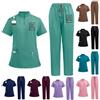 JPHCHSC Set di scrub da donna, Uniforme Sanitaria Donna, set personalizzato per infermieri, chirurgici, ospedali, uniformi mediche, estetiste